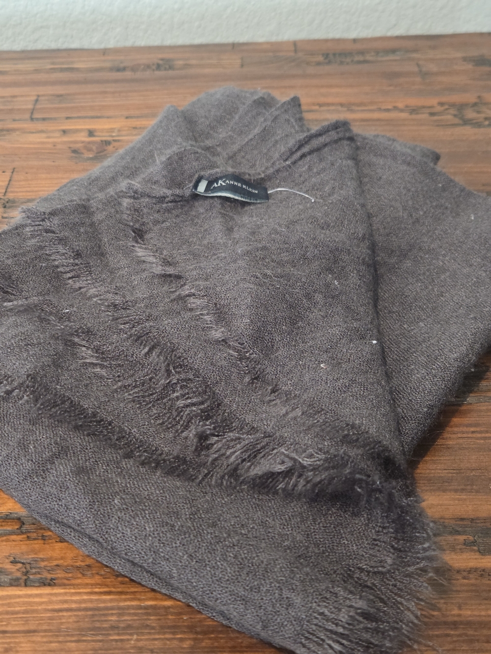Charcoal Gray Wrap Scarf